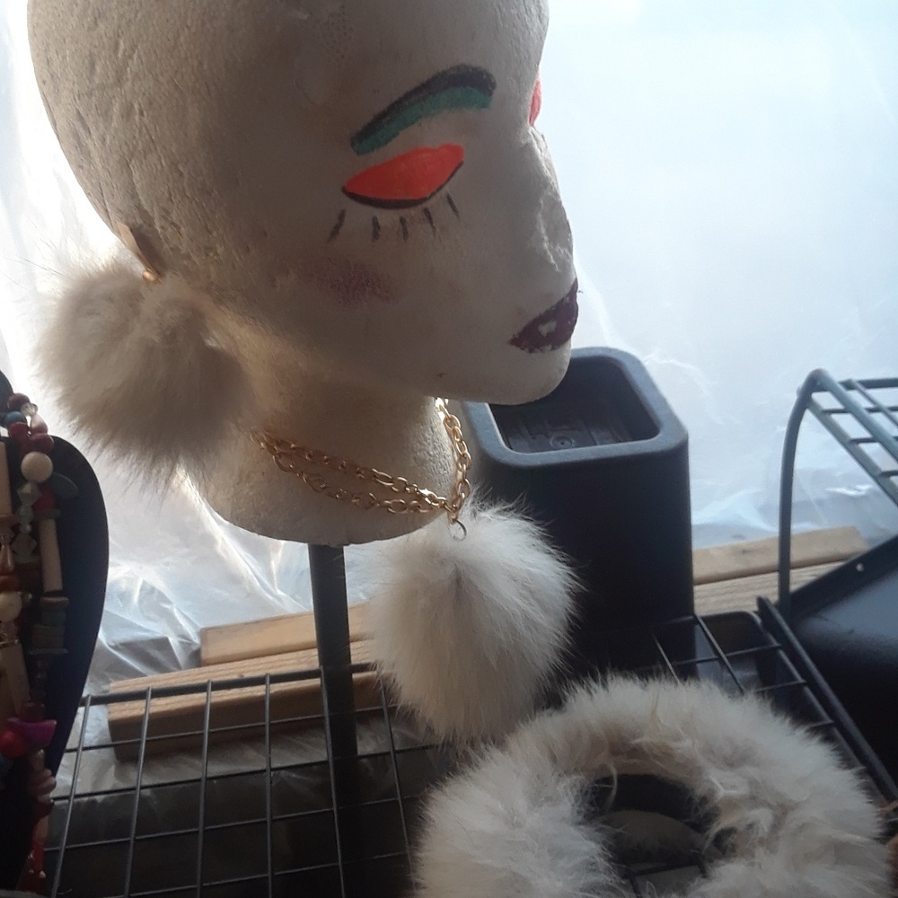 Fox necklace bracelet earrings